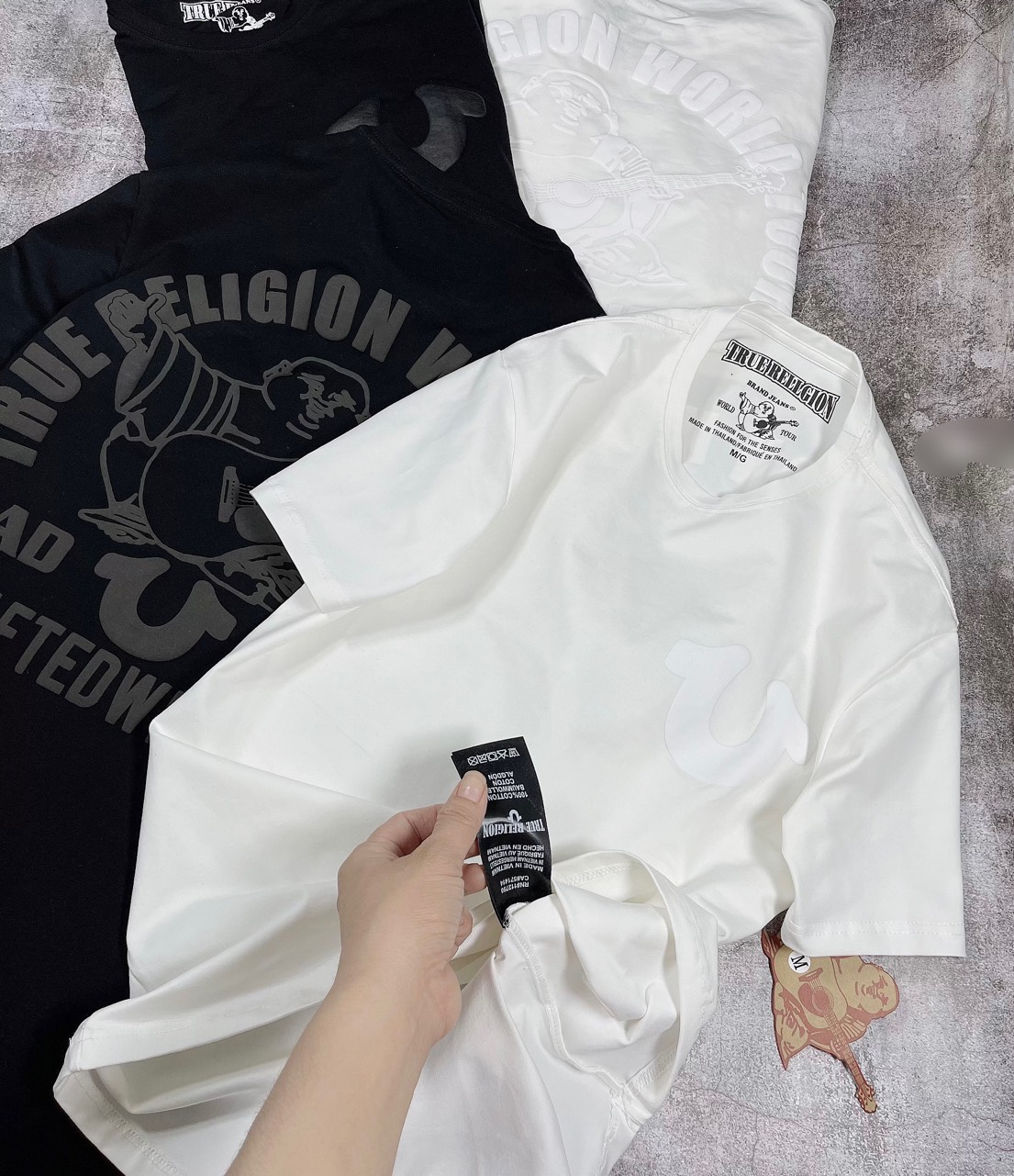 ÁO THUN ÔNG ĐỊA MAY MẮN THÁI LAN FULL TEM TAG