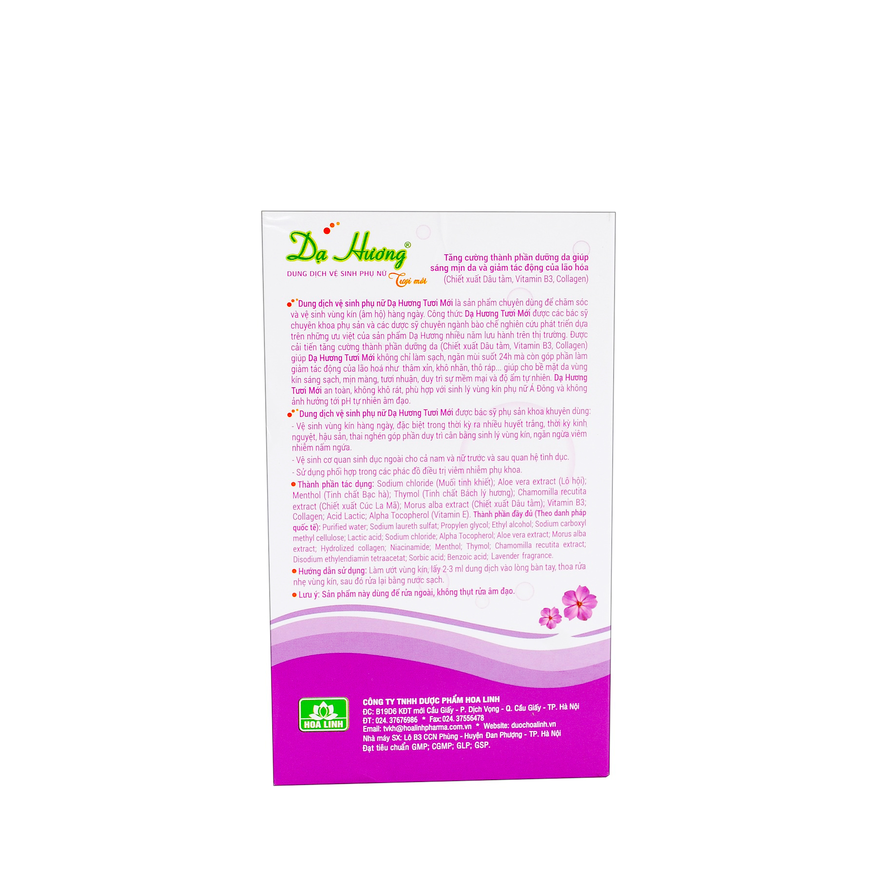 Dung dịch vệ sinh phụ nữ Dạ Hương tím 100ml
