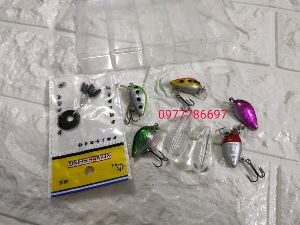 mồi ruồi lure rô phi kèm 2 phao trợ lực