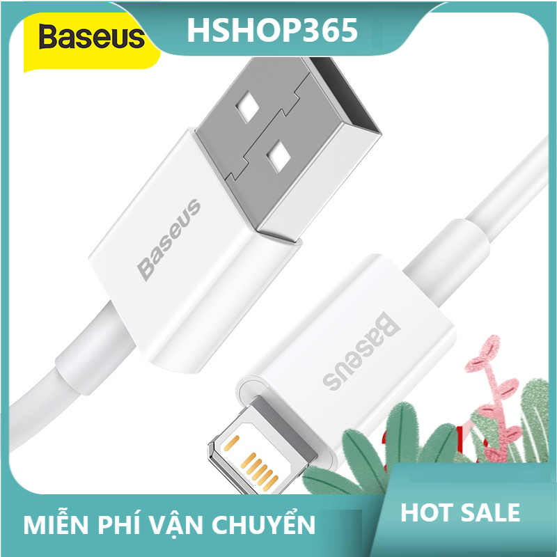 Baseus 2.4A Fast Charging USB Cable for iPhone 12 Pro Max Phone Charger Data Cable for iPhone 11 Pro 8 XR X 7 Plus USB Cable Fast Charge Cable