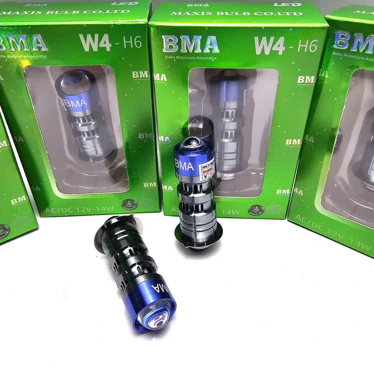 Đèn Pha Bi Cầu Chân M5 Hàng BMA Loại Tốt [ Cos Vàng - Pha Trắng ]