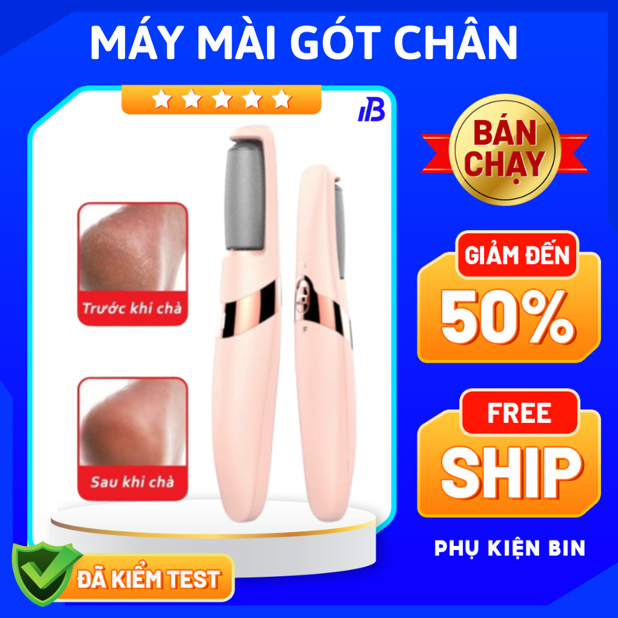 Máy chà gót chân bằng điện 2 đầu mài thay thế, Máy chà gót tự động, Máy chà gót chân sạc điện cao cấp, Máy chà gót chân tẩy da chết, Máy chà gót chân tự động