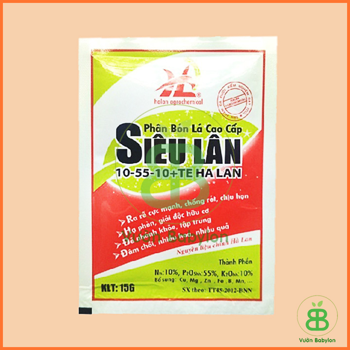 Phân Bón Lá Cao Cấp Siêu Lân Hà Lan 15GR