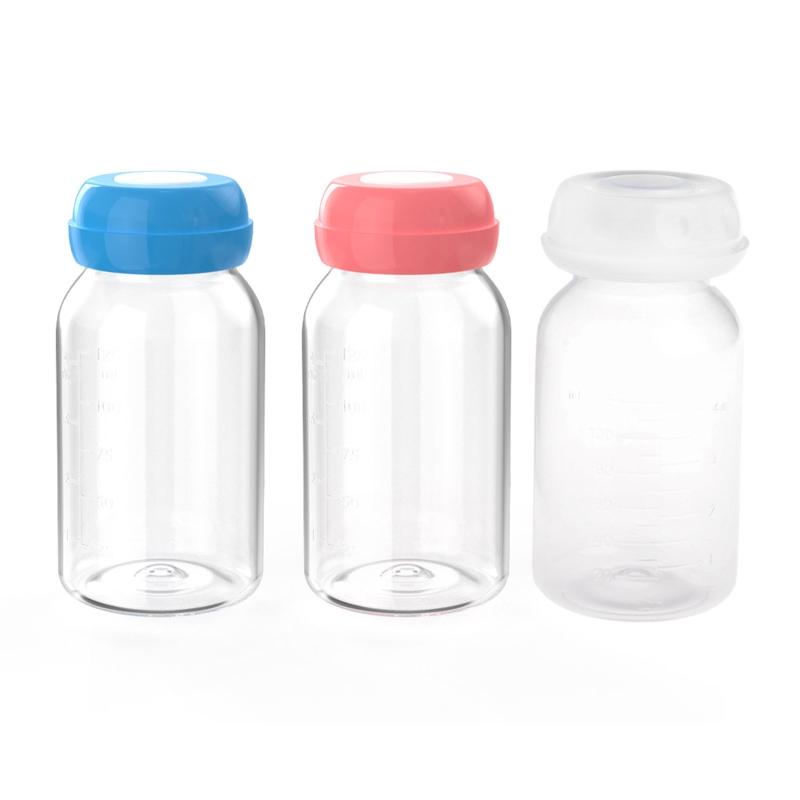 Baby 125ML Breast Milk Feed Bottles Collection Storage Neck Wide Storage Bottle