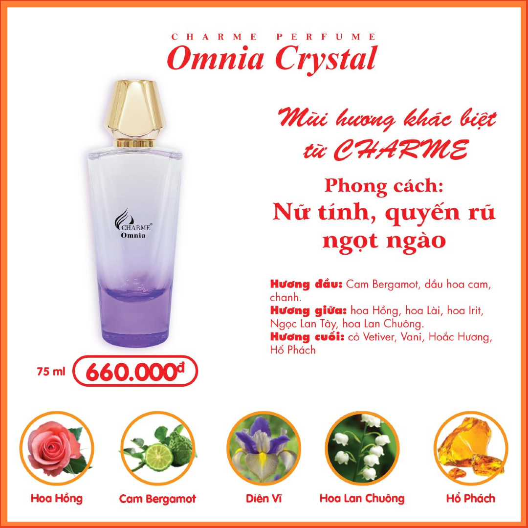Nước hoa nữ Omia Crystal 75ml