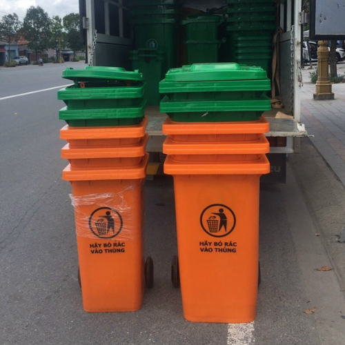 [HỎA TỐC HCM ] THÙNG RÁC NHỰA HDPE 120L SIÊU BỀN
