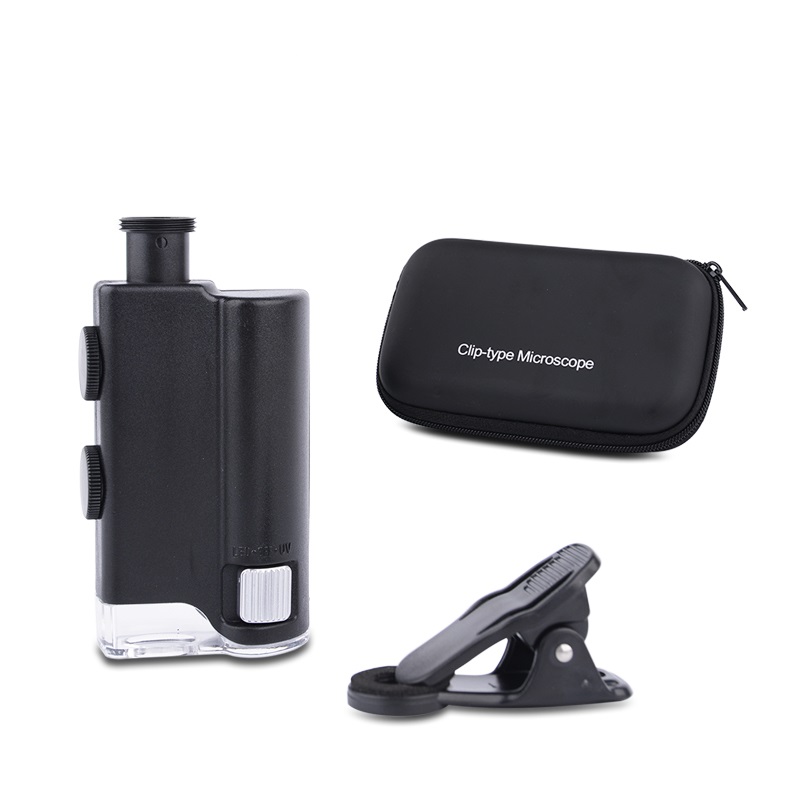 Kính Lúp 60-100X Kẹp Điện Thoại ( CHỤP ẢNH, QUAY VIDEO MẪU VẬT TỪ CAMERA ĐIỆN THOẠI )