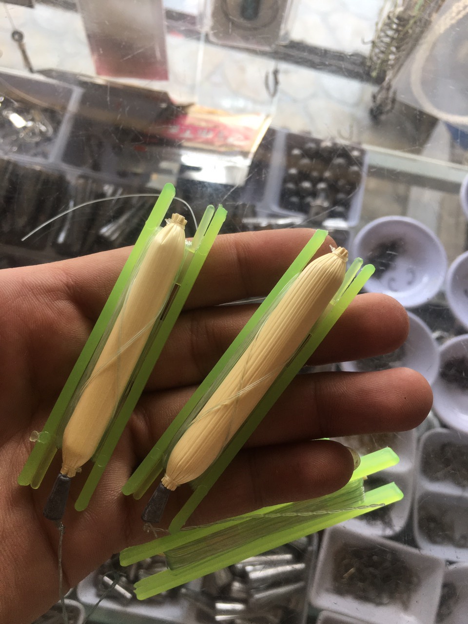 Combo 5 bộ dây phao bắp lưỡi câu cá rô , cá trê (Nhiều size)