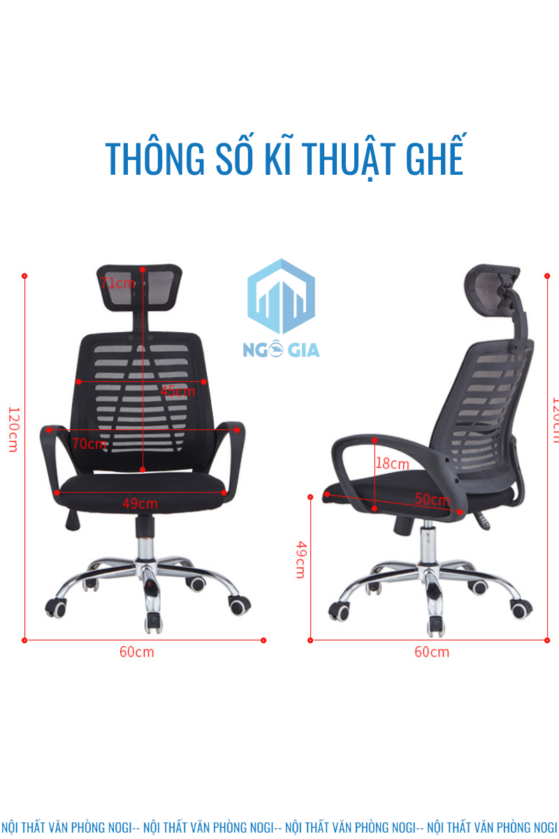 GHẾ XOAY Nhân viên NOGIGX11