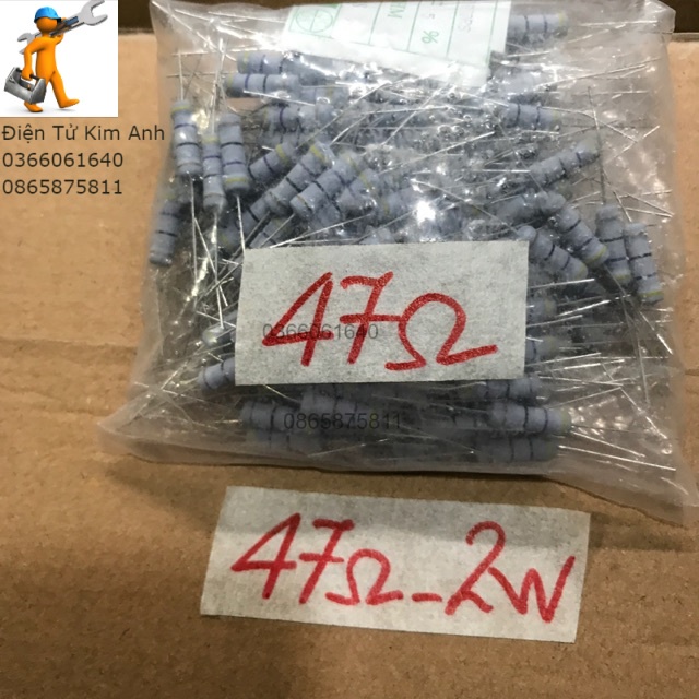 50 con điện trở công suất 2w 47 ôm