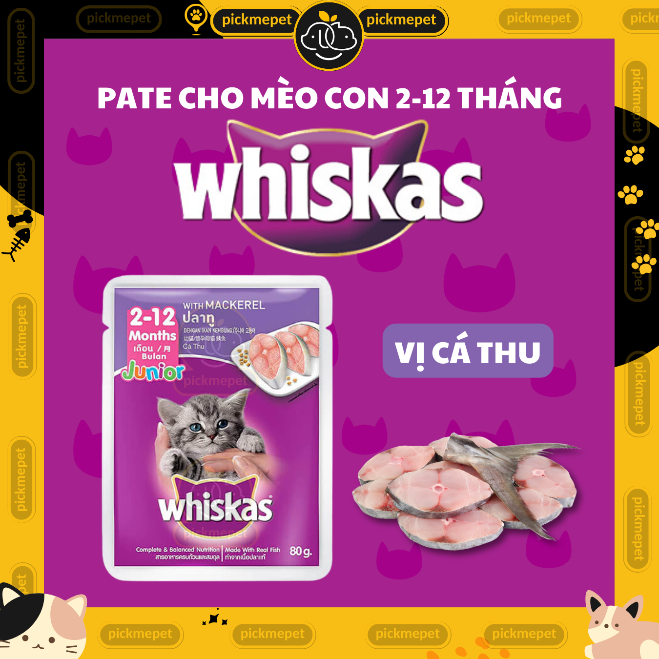 Pate Whiskas Junior For Kittens 80g