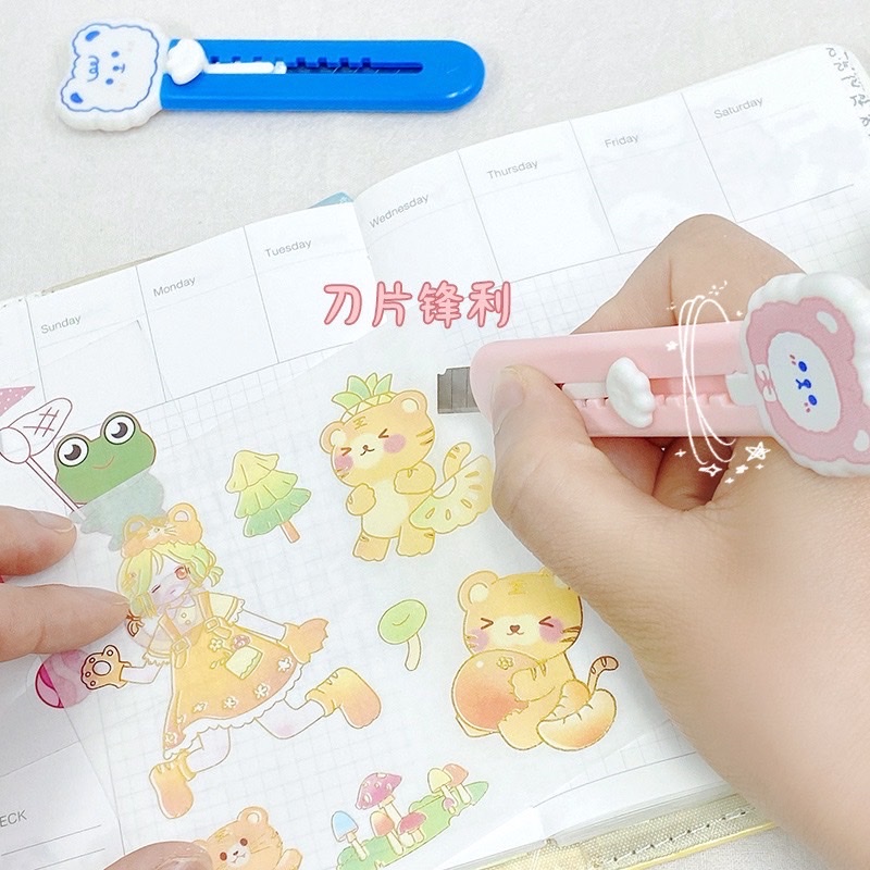 [HCM] Dao rọc giấy unbox GẤU MINI CUTE
