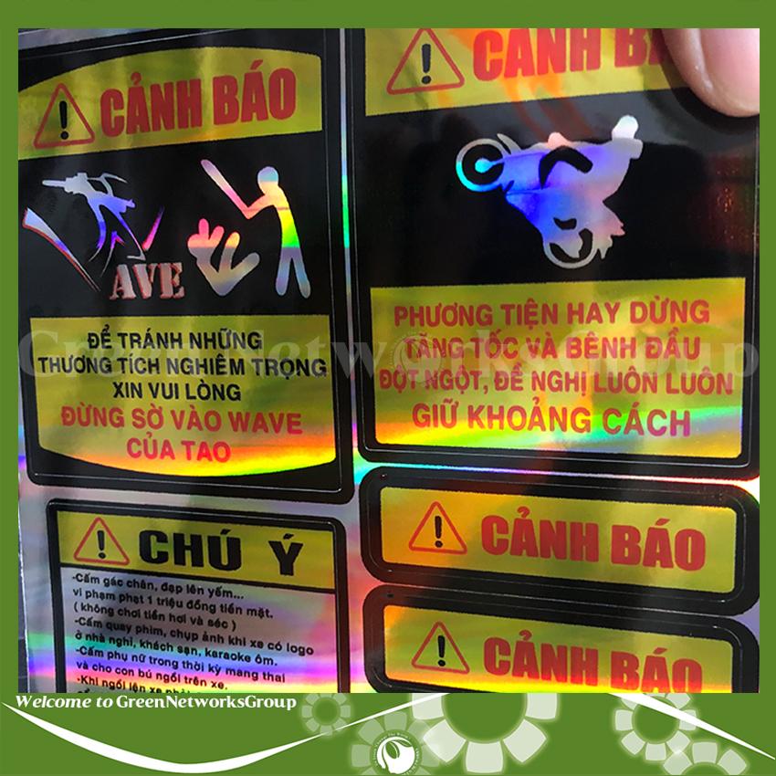 Tem tấm logo cảnh báo GreenNetworks