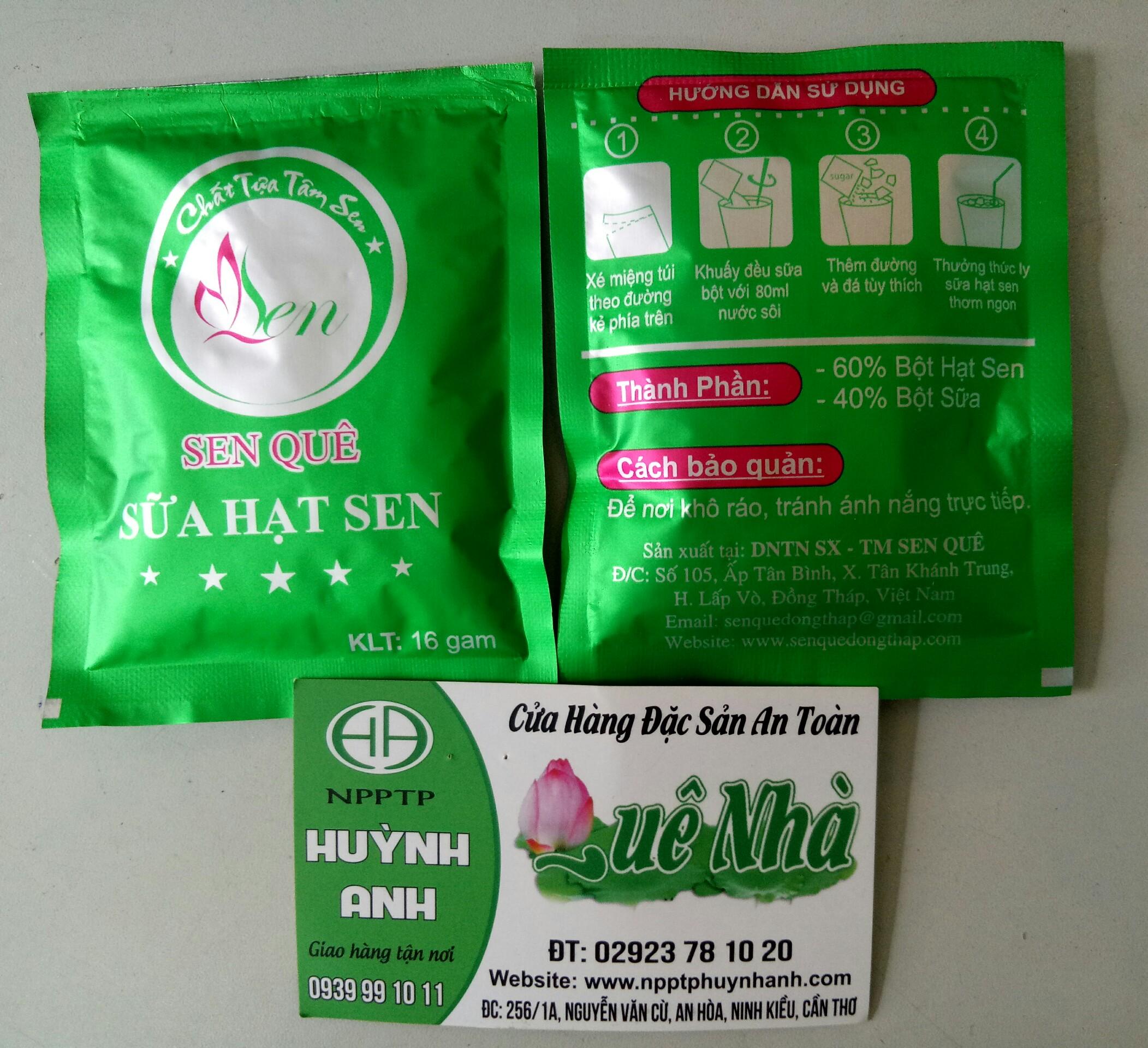BỘT HẠT SEN - SỮA HẠT SEN - ĐỒNG THÁP