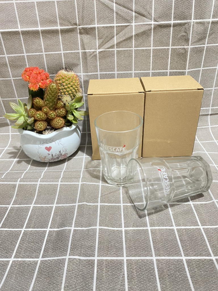 Set 2 ly thủy tinh Nescafe 375ml