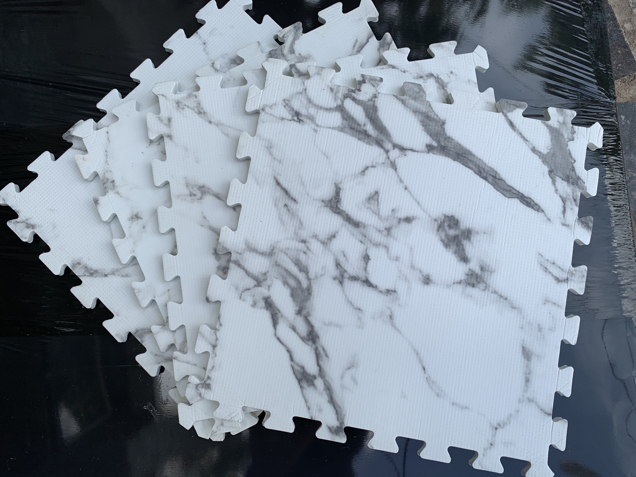 Thảm xốp vân gỗ, đá size 30x30 dày 1cm ( combo 2 thảm)