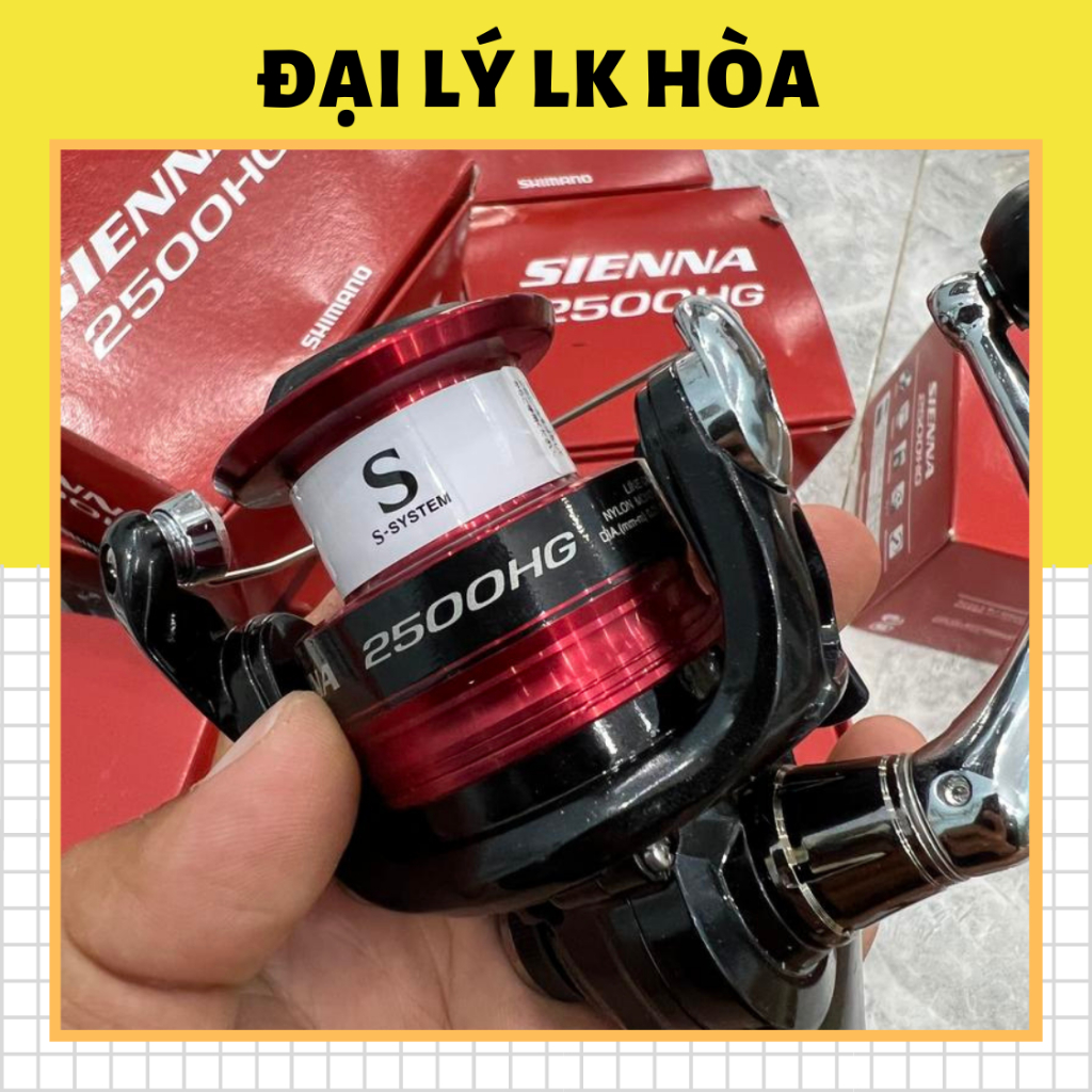 Máy Câu cá Shimano Sienna 4000FE  máy cực khoẻ y hình  (cam kết bán hàng chất lượng có bảo hành)