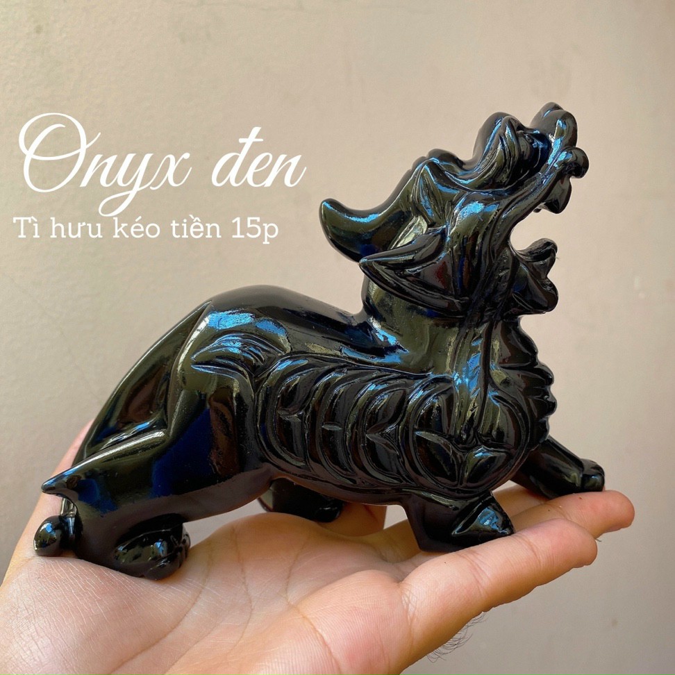 CẶP TỲ HƯU ONYX ĐEN SIZE 12CM