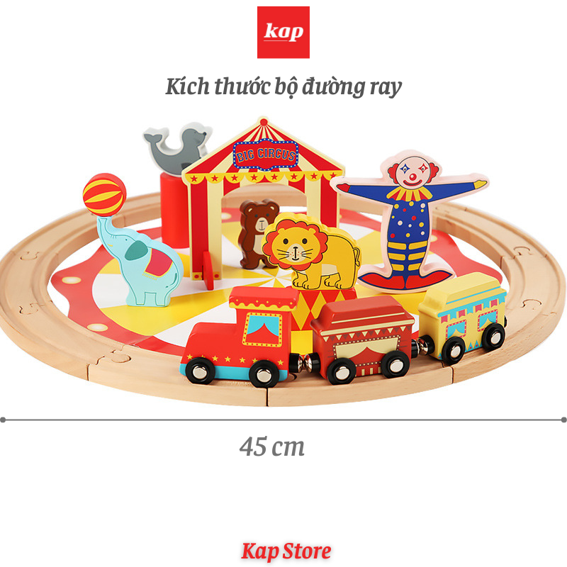 Bộ đường ray xe lửa rạp xiếc - Circus Train Set