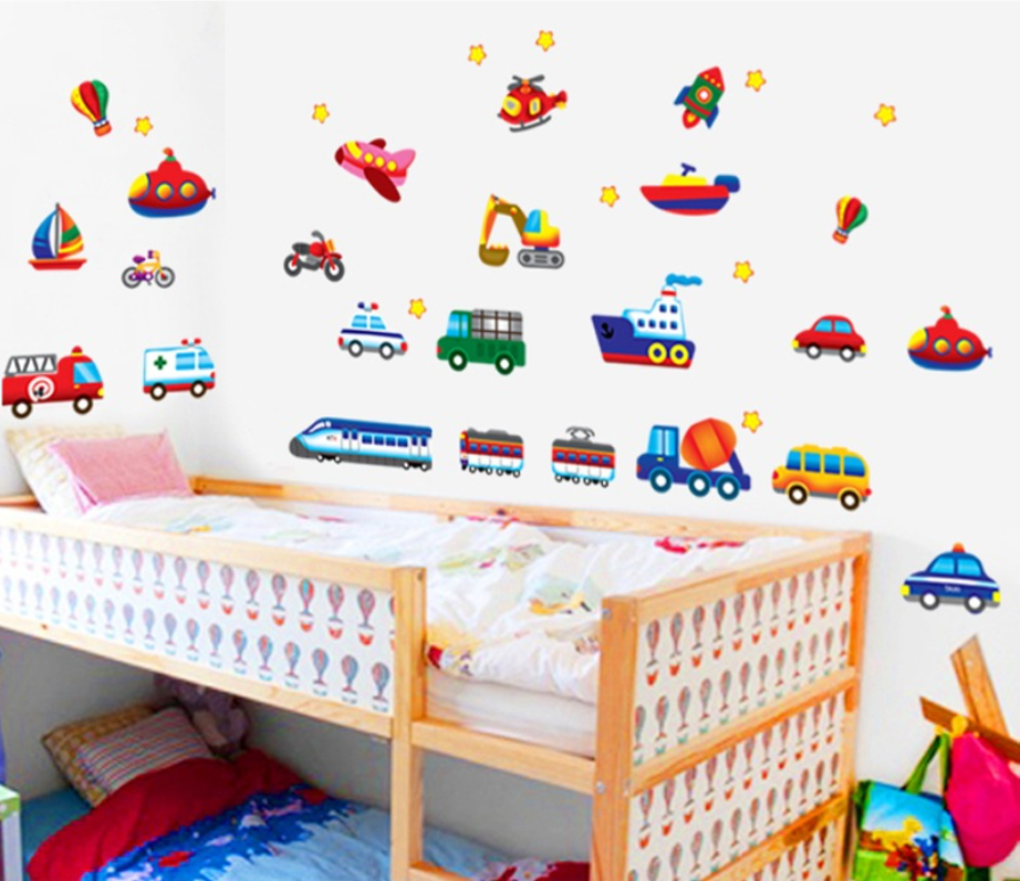 Dcal dán tường mẫu: Phương tiện gioa thông
