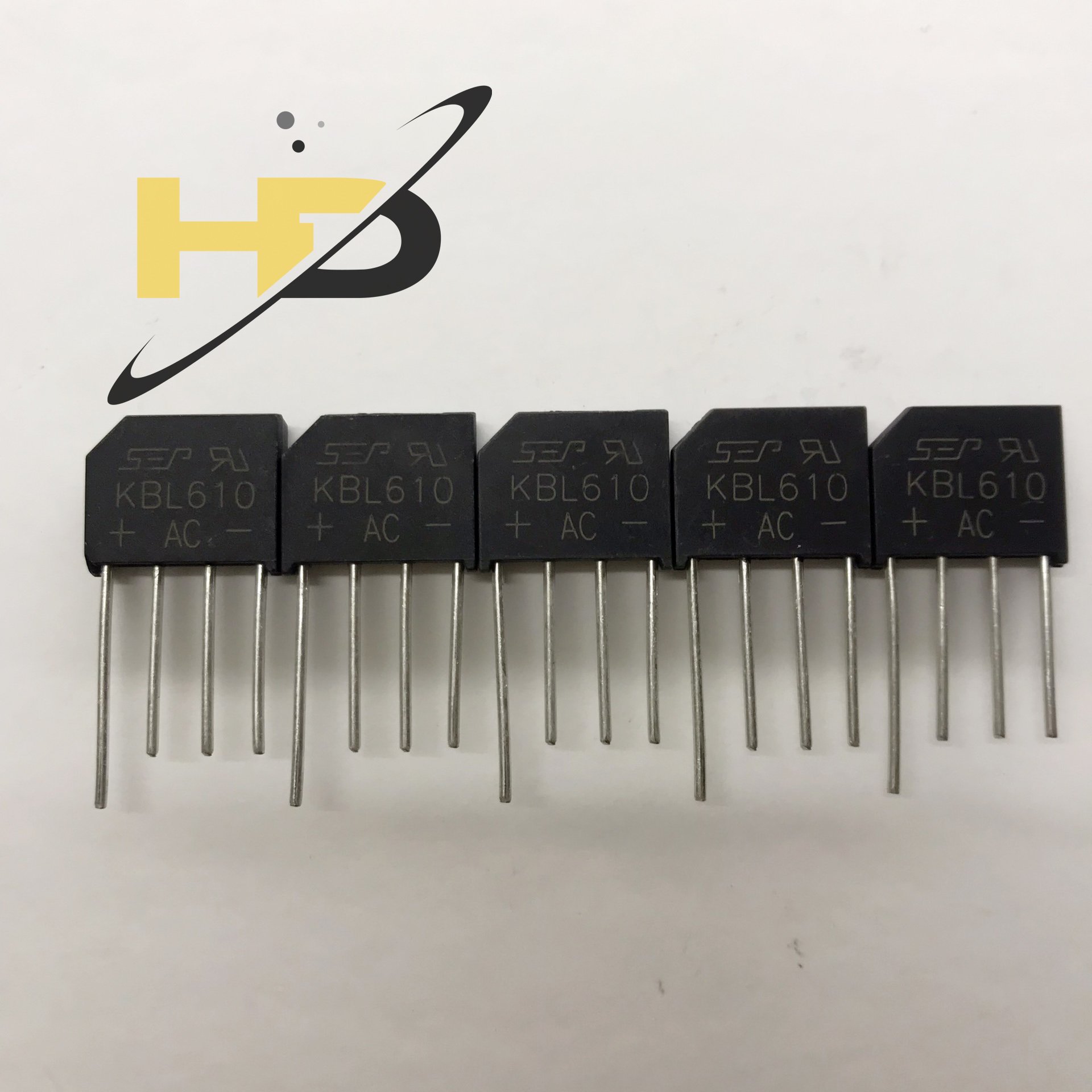 Diode cầu kbl610 6a 1000v vuông chính hãng sep, linh kiện mới