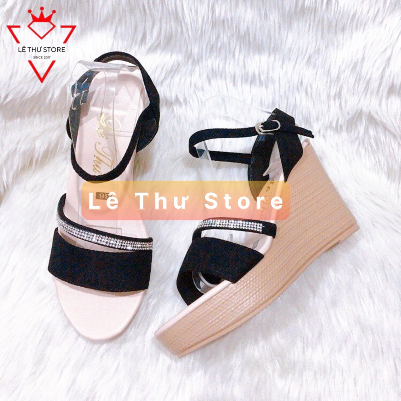 Giày cao gót 9 phân đế xuồng xoàn chéo LT (X013)