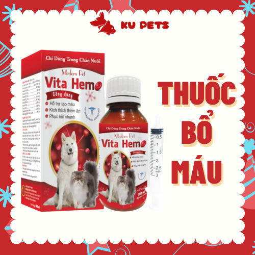 Thuốc Bổ Máu Vitahemo cho chó mèo 100ml