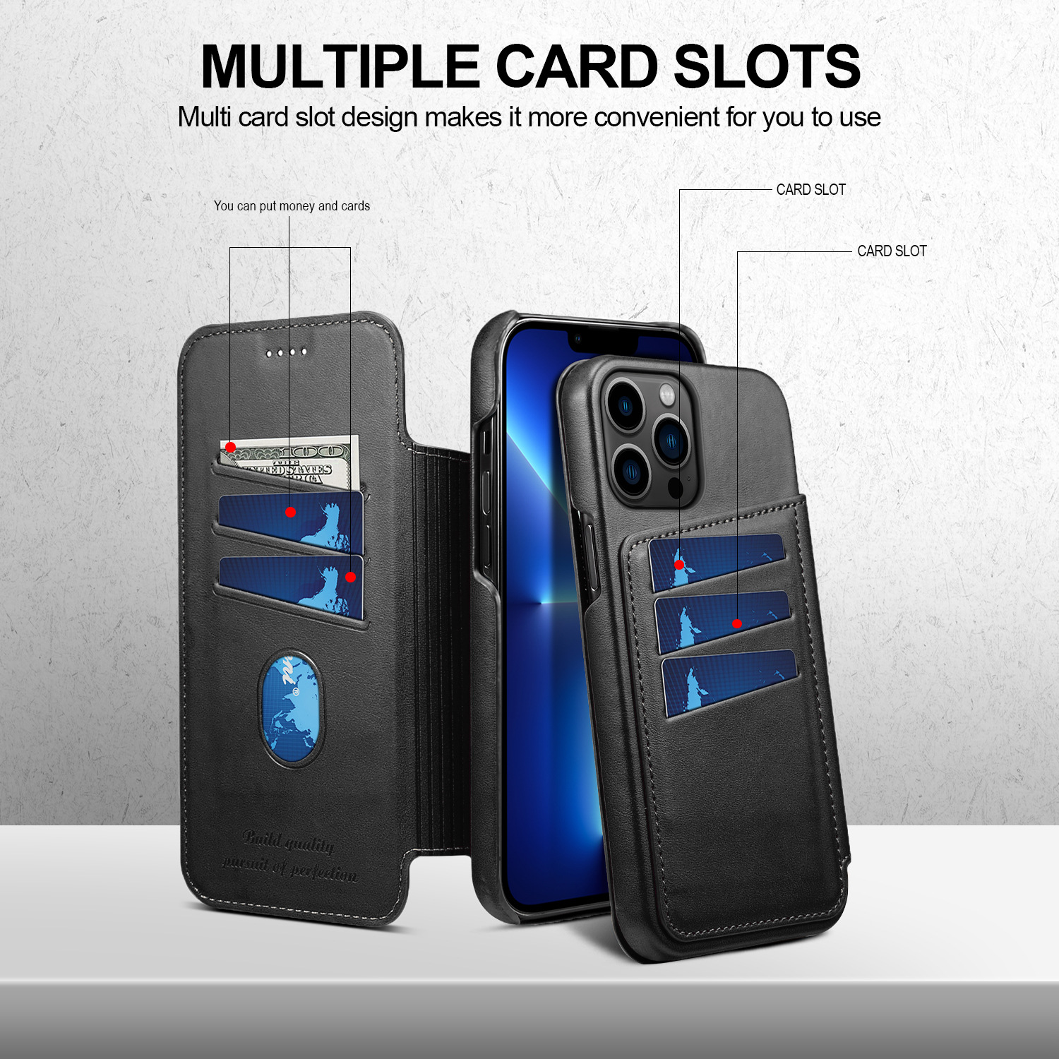 Bao da cao cấp dành cho iPhone 13 / 13 Pro / 13 Pro Max