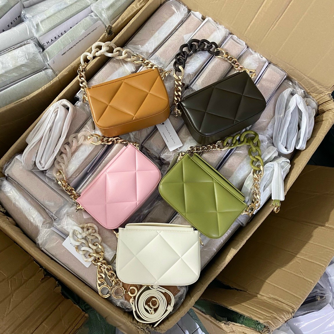 Túi đeo chéo nữ [2 dây] size 18cm Ck2-50270926