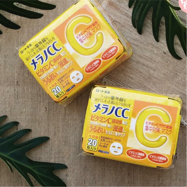 Mặt Nạ CC Melano vitamin C 20 miếng