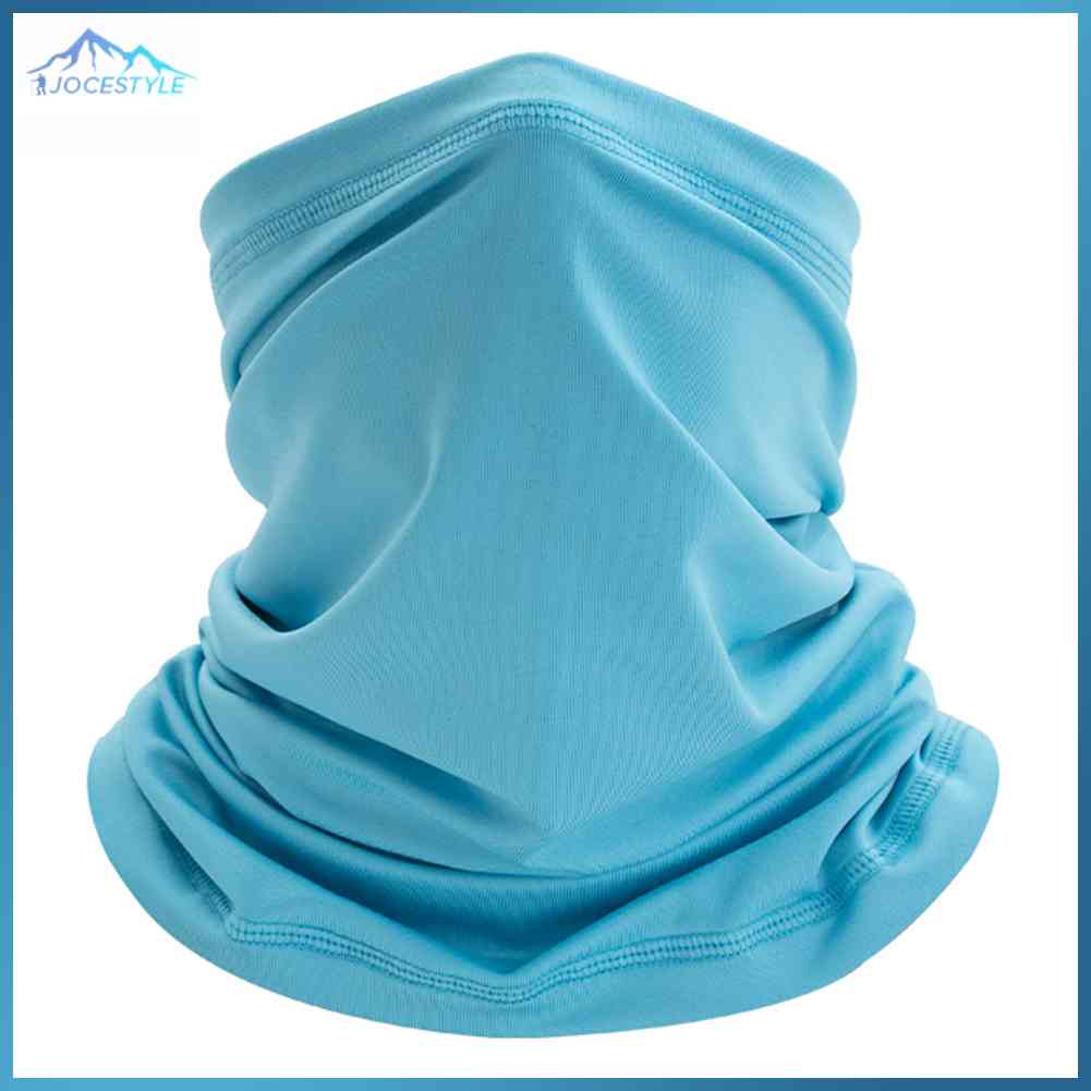 Solid Color Cycling Face Tube Cover Headband Sunscreen Outdoor Bandana Headwrap Cycling Accessory