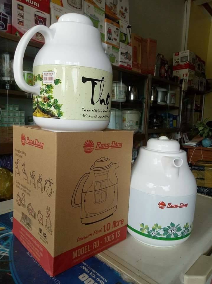 Ấm phích pha trà 1 lít Rạng Đông RD 1055 TS - Phích nước giữ nhiệt - Ấm nước giữ nhiệt