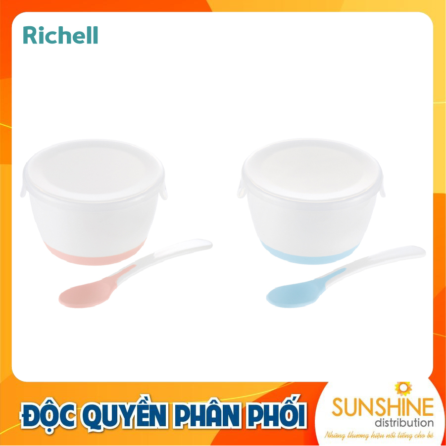 BỘ CHÉN ĂN DẶM T.L.I RICHELL (KÈM NẮP VÀ MUỖNG)