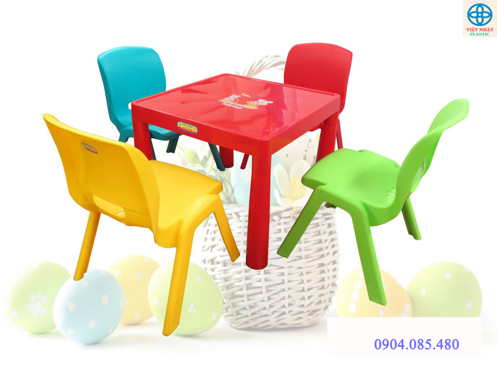 Bộ bàn ghế học sinh việt nhật, Nhựa cao cấp Việt - Nhật
