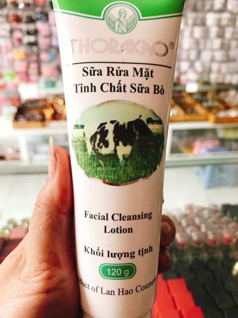 [HCM]sữa rửa mặt THORAKAO tinh chất sữa bò 120g