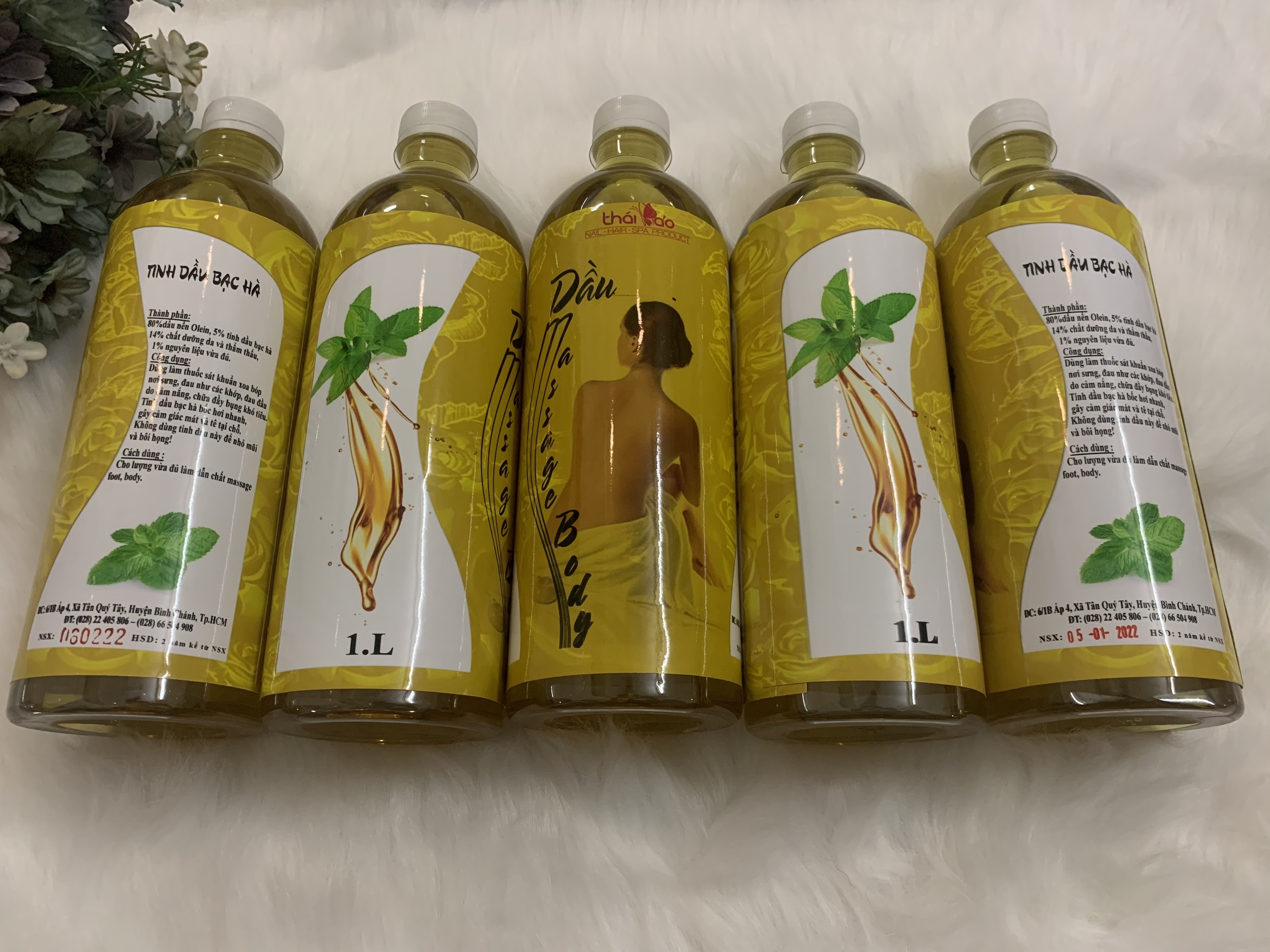 Dầu Massage Body Hương Bạc Hà - 1000ml