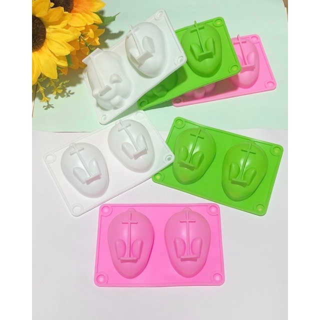 Khuôn Silicon Hình Heo,Thỏ, làm pudding, phô mai cho bé