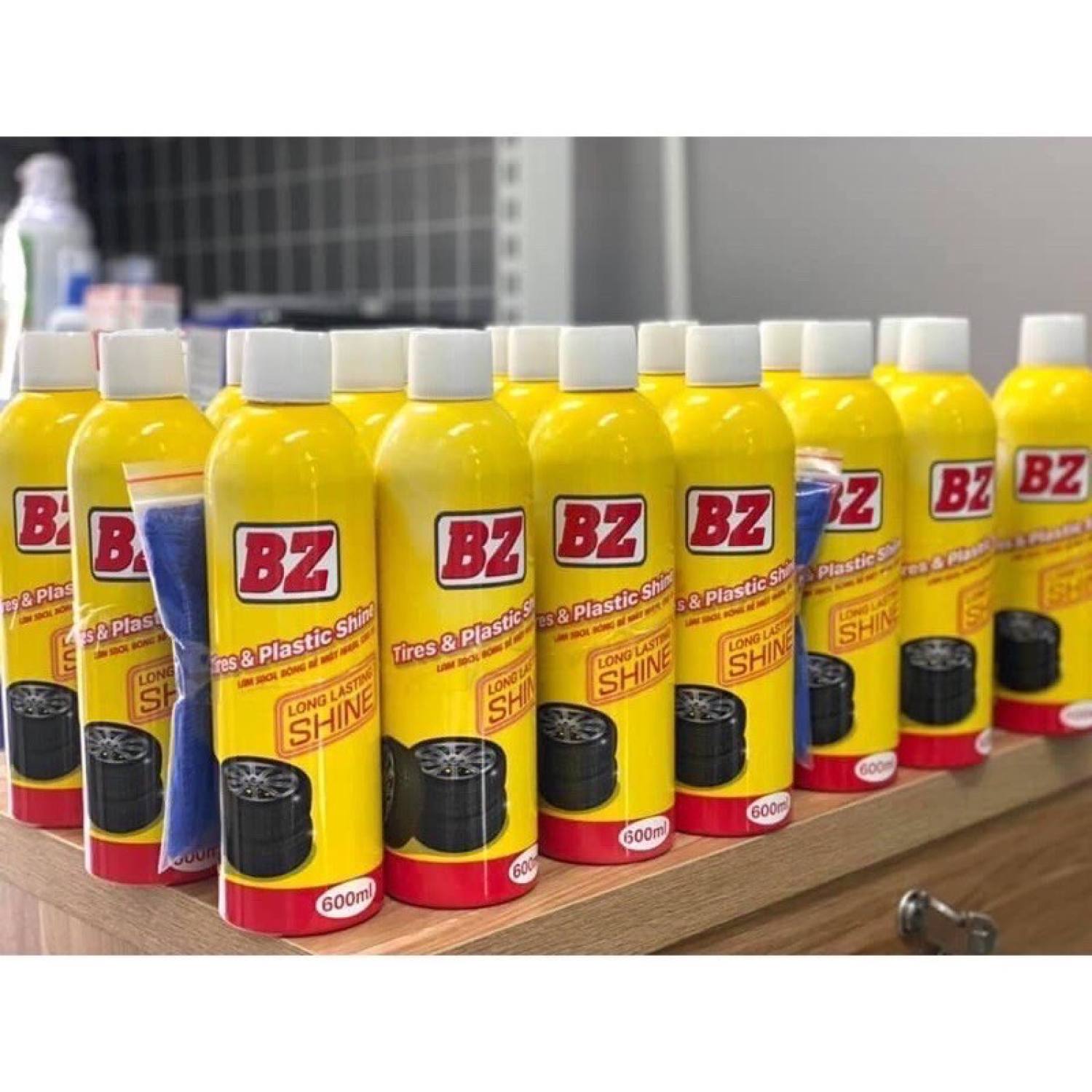 [Bao giá] Chai BZ xịt dưỡng bóng vỏ lốp xe, phục hồi nhựa nhám