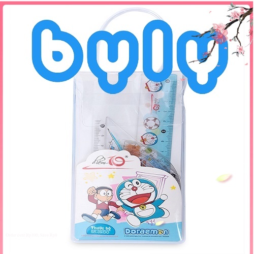 Bộ thước kẻ doraemon thiên long điểm 10 tp-sr09/do - byly shop