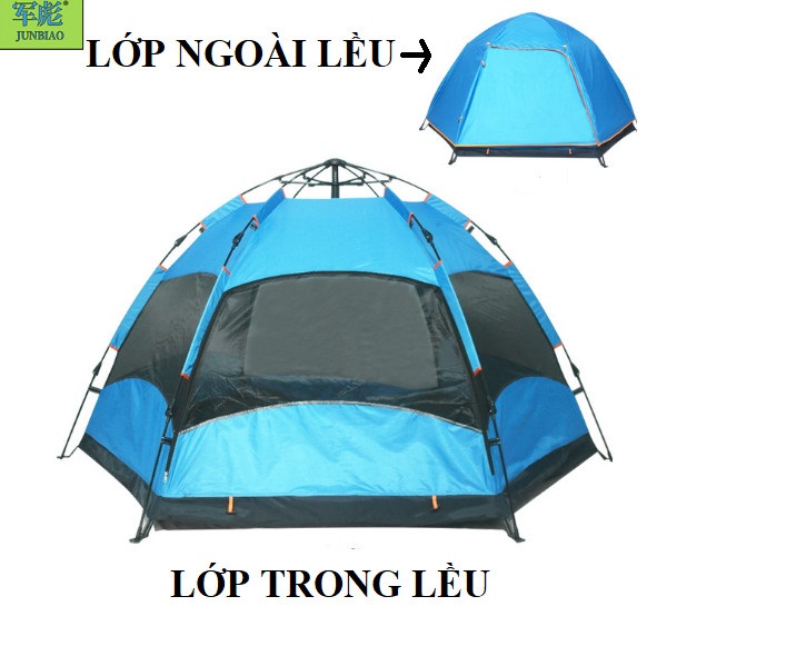 Lều cắm trại 3-5 người, lều tự bung