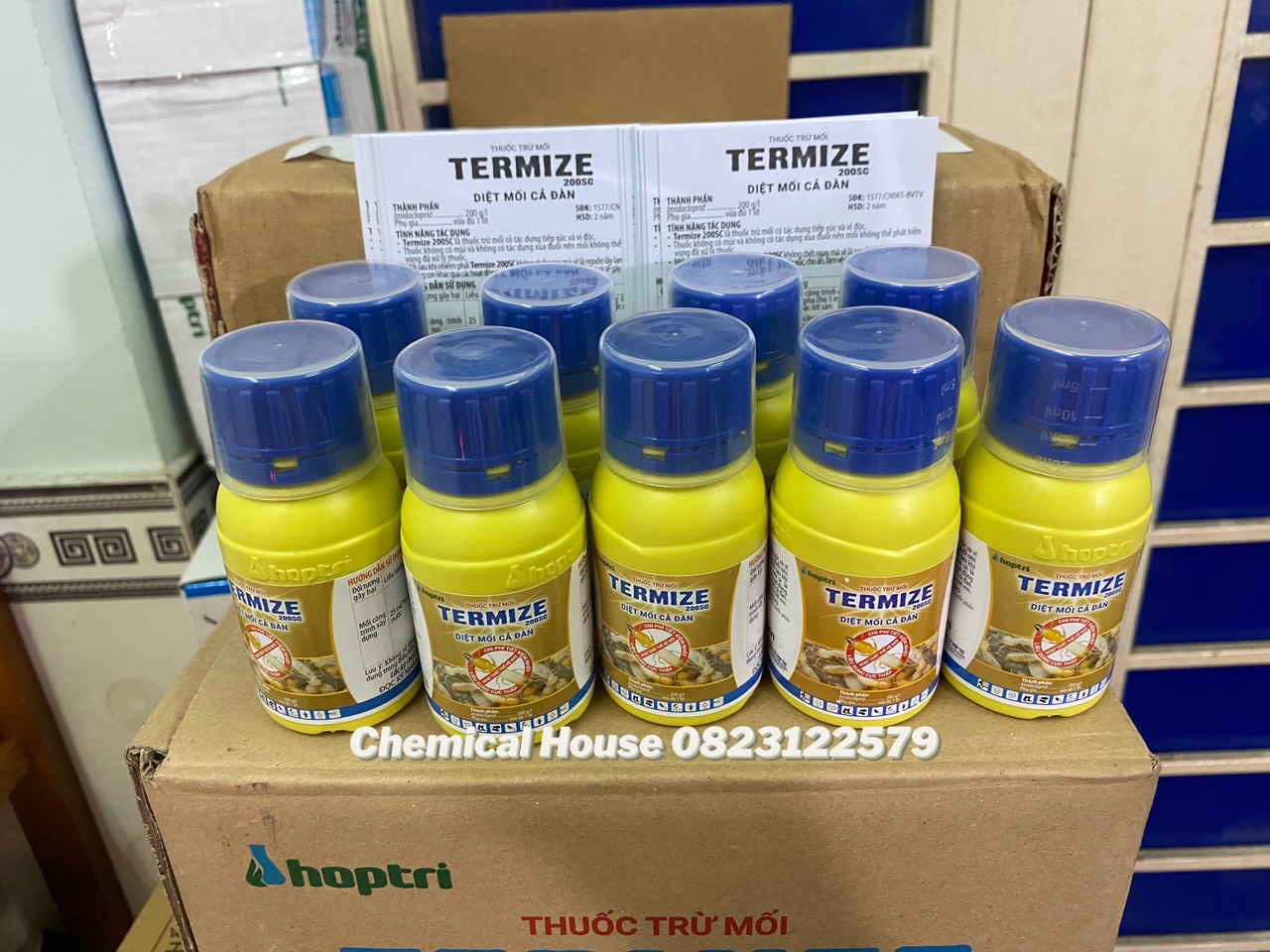 Thuốc diệt mối thế hệ mới Termize 200SC diệt mối cả đàn chai 50ml (Hàng có sẵn)