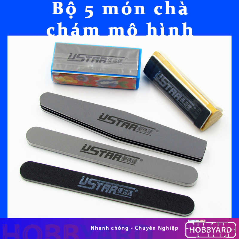 Bộ 5 món chà nhám USTAR cho mô hình