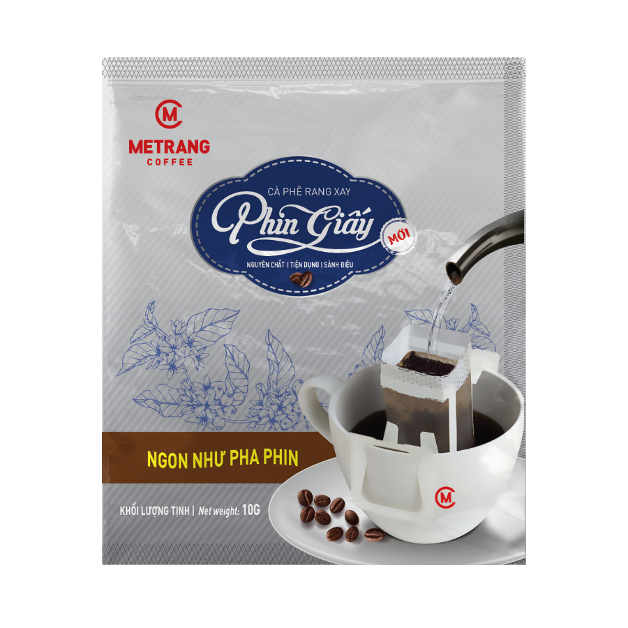 Cà Phê phin giấy - Mê Trang - Hộp 6 gói - cà phê sạch