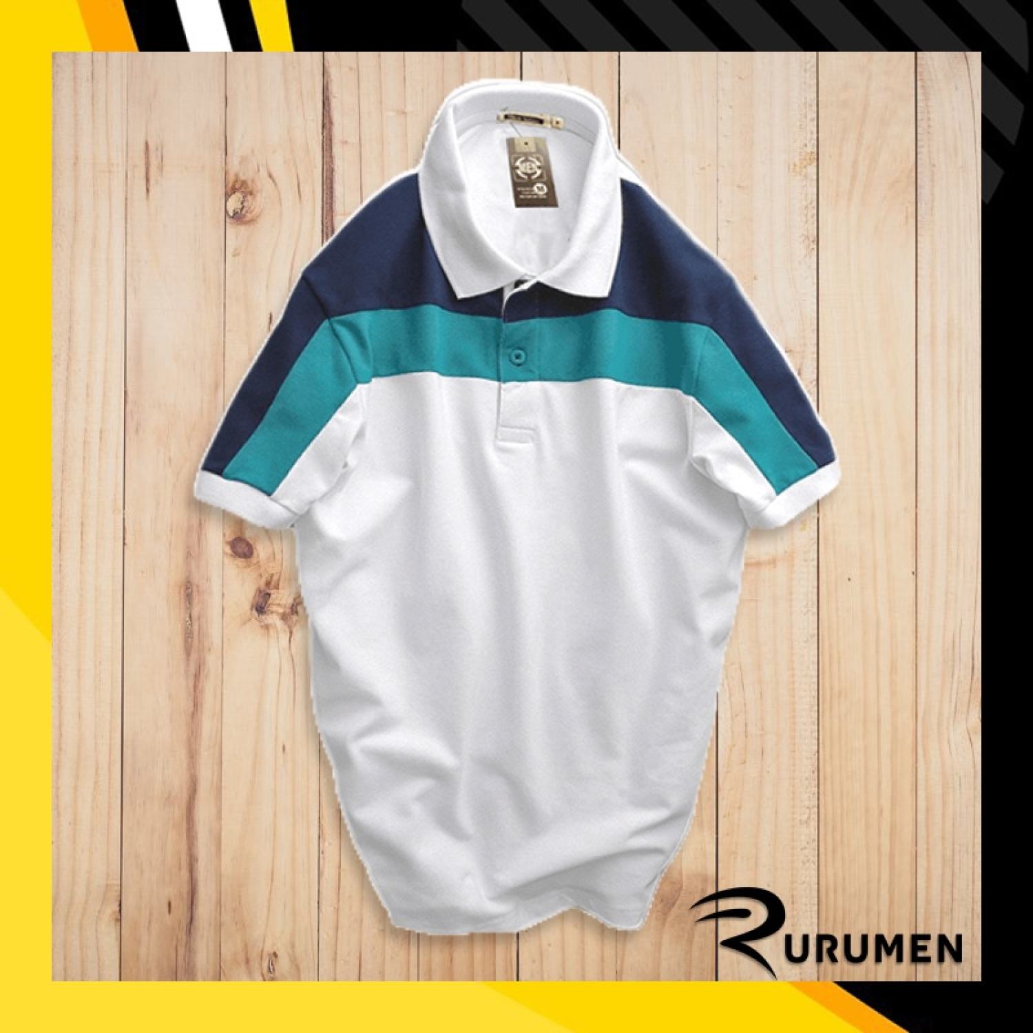 Áo thun nam polo cổ bẻ men fashion rurumen áo phông thun cá sấu vnxk phối ɡhép vải - đỏ, xám, xanh đen - cs117