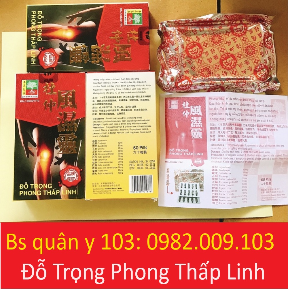 Đỗ Trọng Phong Thấp Linh [hộp 60 viên date mới]