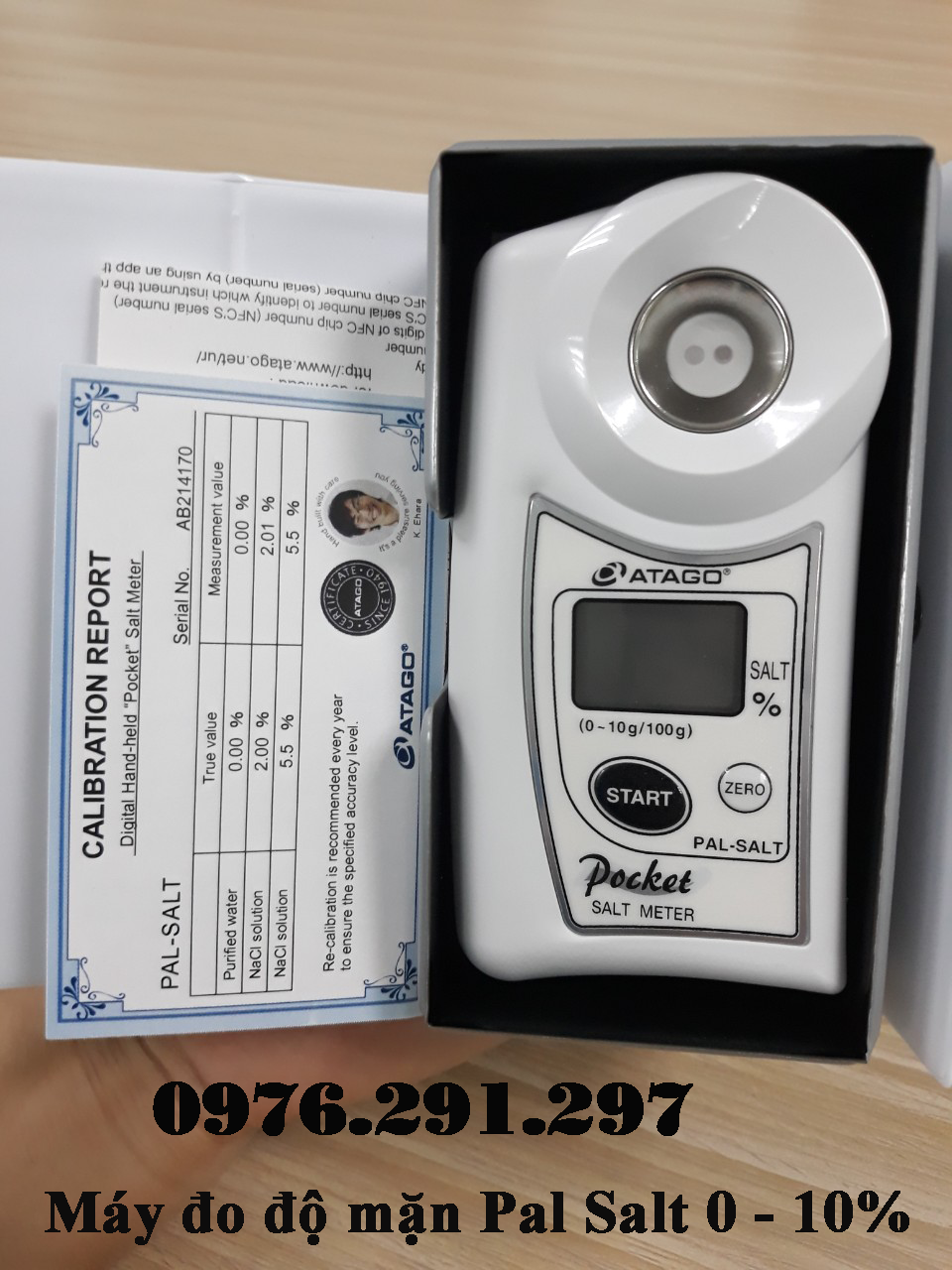 [HCM]Máy đo độ mặn Atago Pal Salt 0 -10% Nhật Bản