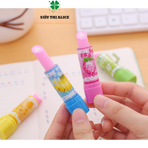 Tẩy Bút Chì Hình Thỏi Son Hello Kitty - Gôm Bút Chì Độc Đáo