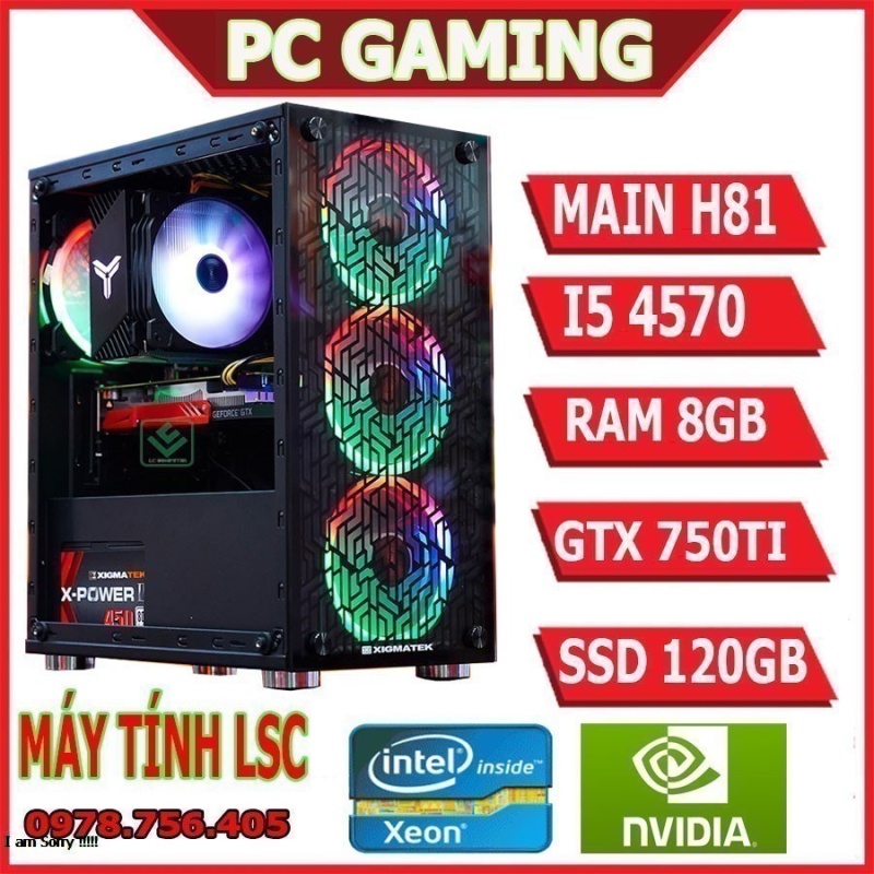 Bảng giá PC GAMING - H81 / I5 4570 / RAM 8GB / VGA 750TI CHƠI GAME ONLINE Phong Vũ