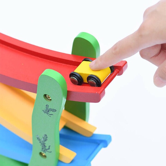 Tàu lượn Siêu Tốc 4 Tầng-Đồ Chơi Thú Vị Cho Bé