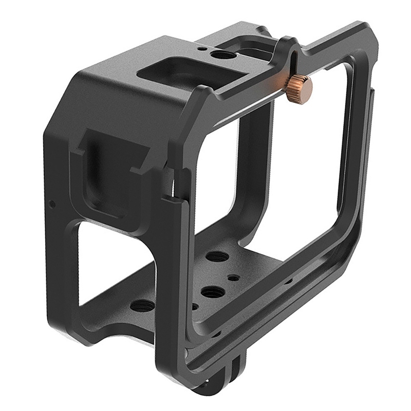 Housing Frame Case for GoPro Hero 9,Vlog Aluminum Alloy Shell Case Protective Cage for GoPro Hero 9 Sport Cameras Black